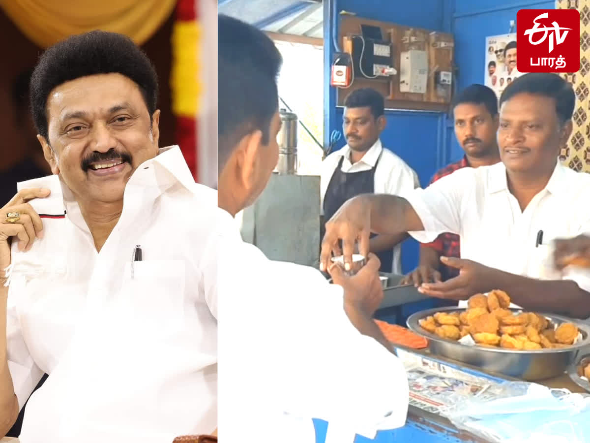 இலவசமாக டீ, சம்சா வழங்கி முதலமைச்சரின் பிறந்தநாளை கொண்டாடும் மாற்றுத்திறனாளி, 70th-birthday-of-mk-stalin-celebration-at-kumbakonam