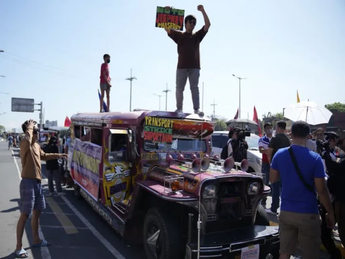 Drivers stage strike over plan vs aging Philippine jeepneys, drivers ...