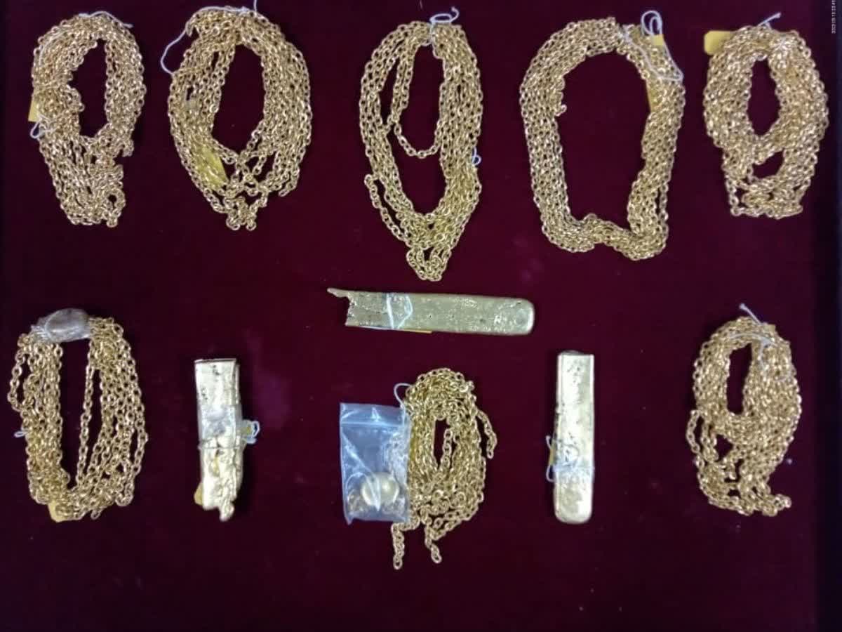 ஷார்ஜாவில் இருந்து நூதன முறையில் தங்கம் கடத்தல்.. கோவையில் குருவி சிக்கியது எப்படி?, six kg gold seized at coimbatore airport one arrested