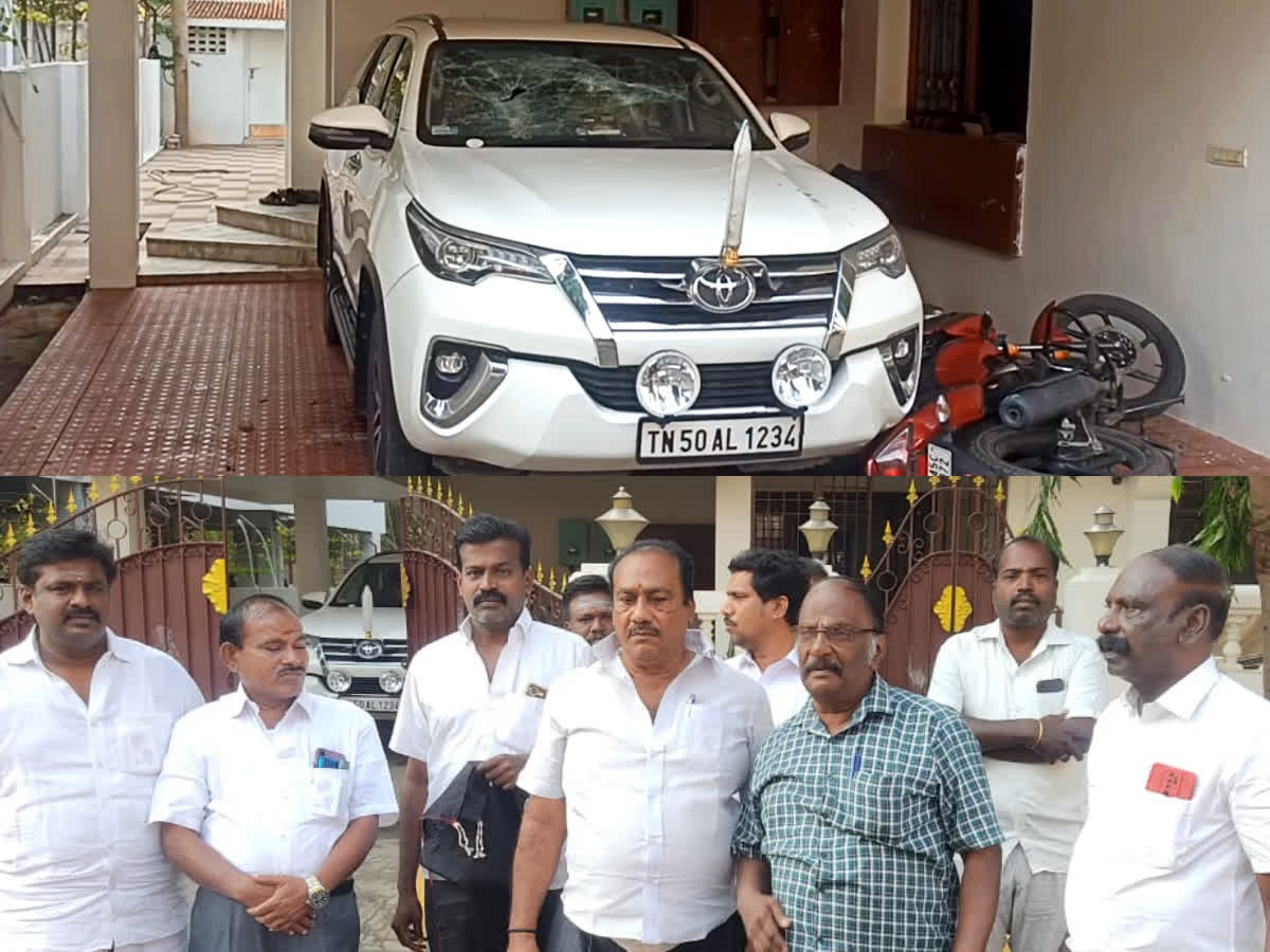 அமைச்சர் கே.என்.நேரு   திருச்சி சிவா ஆதவாளர்களிடையே மோதல்.. திருச்சி திமுகவில் பரபரப்பு!, supporter of dmk minister kn nehru vandalized the house of dmk mp trichy siva