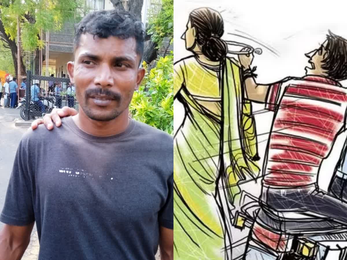 பைக்கில் சென்ற பெண்ணின் தாலி பறிப்பு.. முன்னாள் ராணுவ வீரர் கைது!, ex army soldier arrested for snatching chain from woman in coimbatore