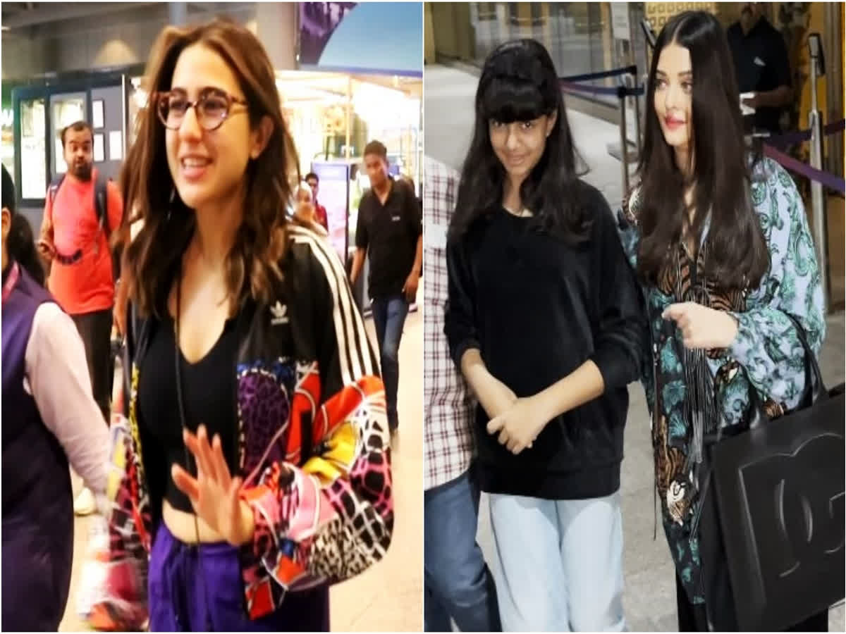Aishwarya Rai, Aaradhya Bachchan and Sara Ali Khan return from