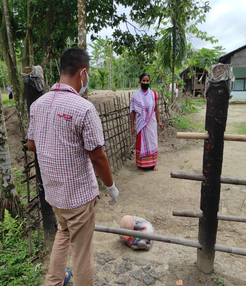 AATASU distributed food items in containment zone