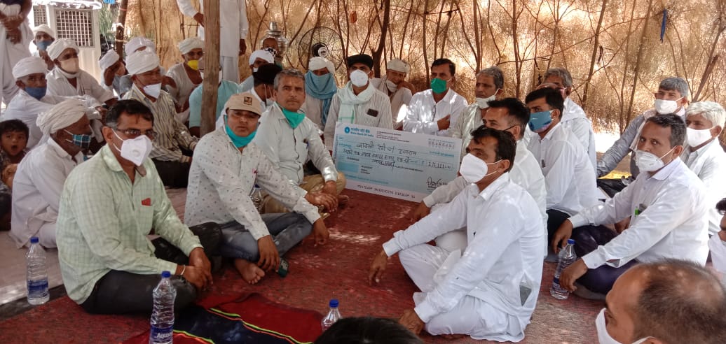 Financial help given to the family of the deceased contract worker, raniwada jalore news, रानीवाड़ जालोर समाचार