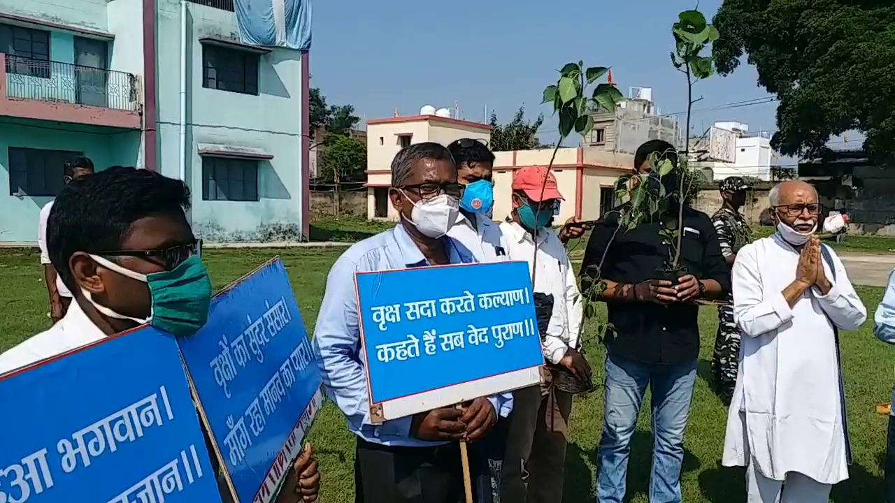 On World Environment Day, group of environmental lovers of Hazaribag increased plantation drive