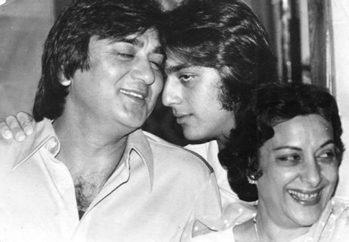 Sunil Dutt, Sanjay Dutt and Nargis