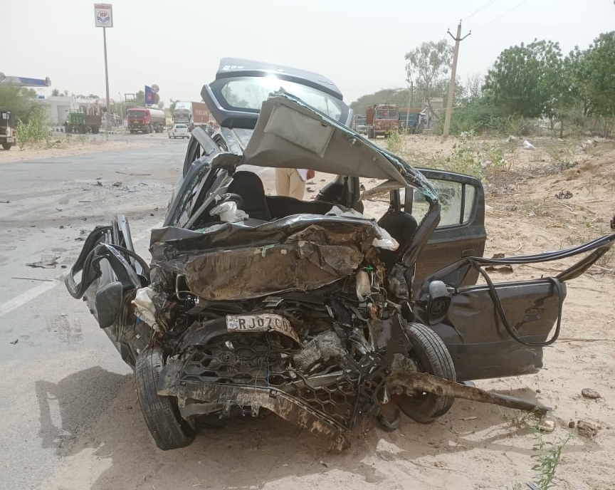 sridungargarh road accident, 5 people died in sridungargarh