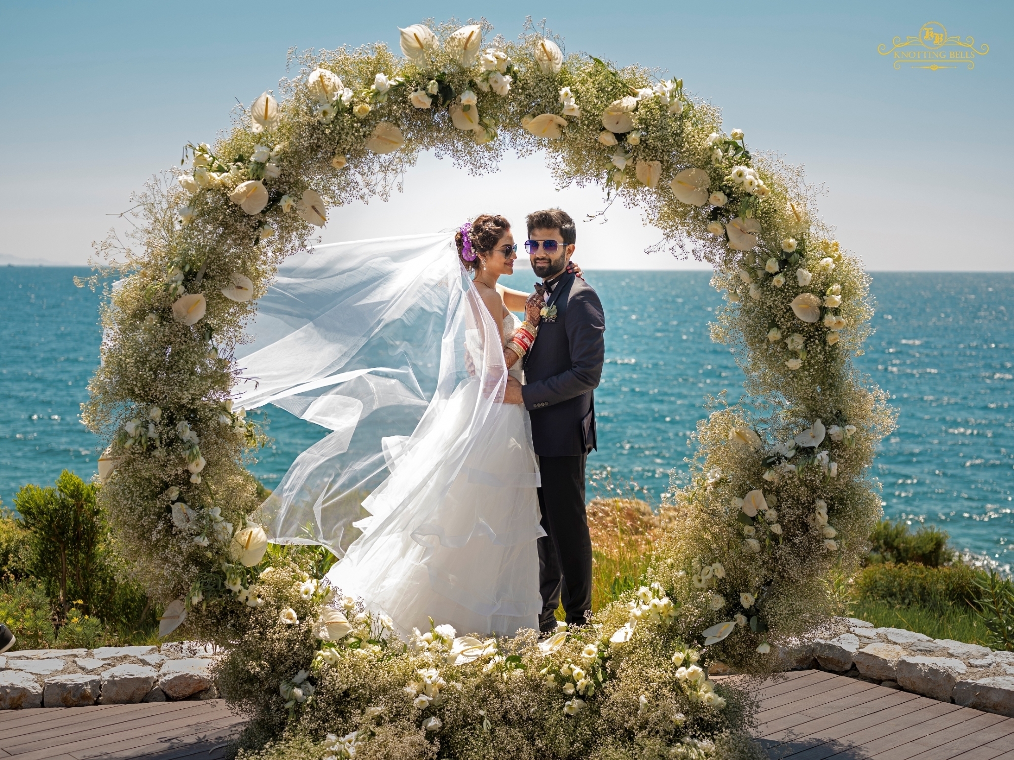 Actress Nusrat Jahan and Nikhil Jain during their wedding