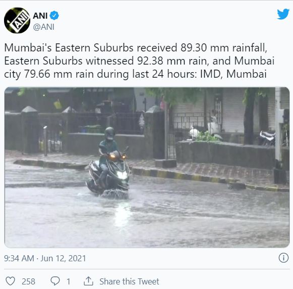 highest rainfall in 21 districts of maharashtra