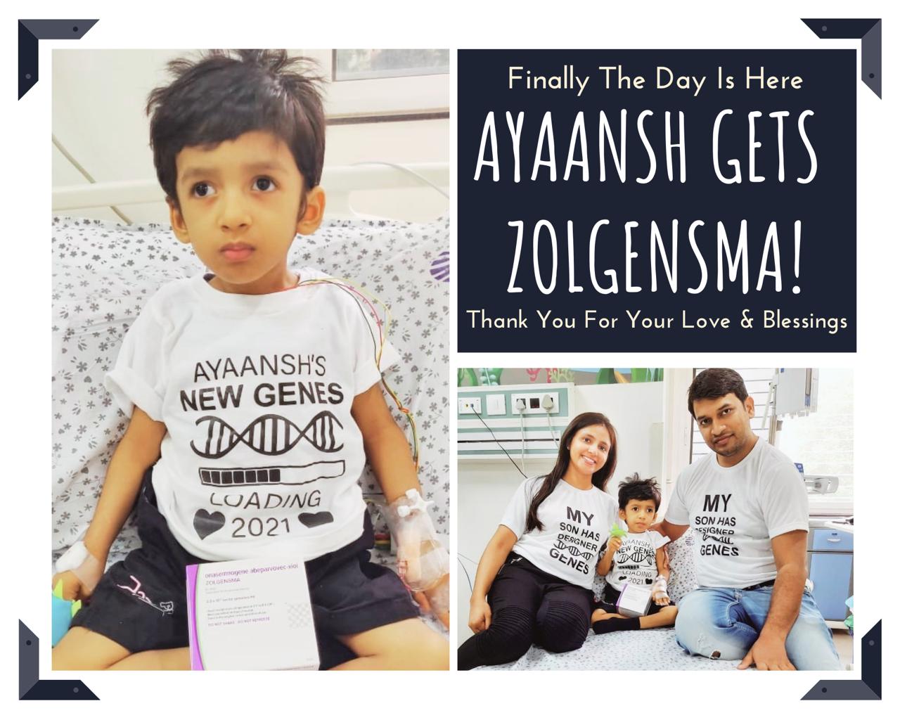 Ayaansh Gupta with his parents