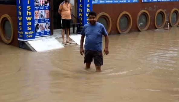 sirsa heavy rain flood situation