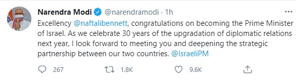 tweet of modi