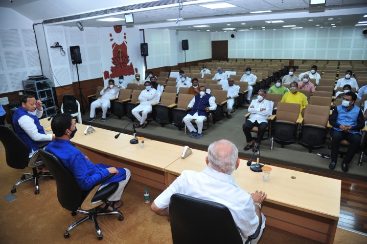 arun singh meeting with state BJP leaders