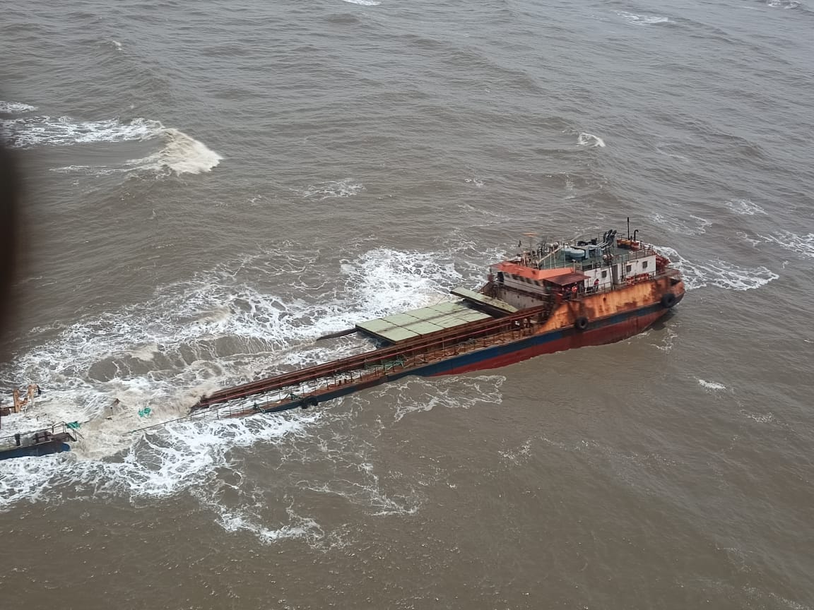 Barge accident near Raigad