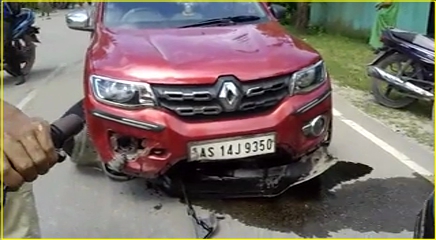 Danger Road Accident At Nalbari