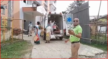 Food Distribution By Administration At Titabor Covid Care Center