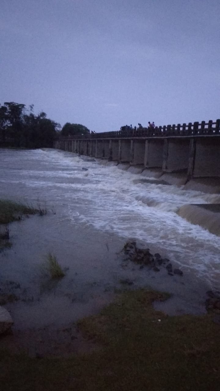 bridge damaged due to illegal sand extraction