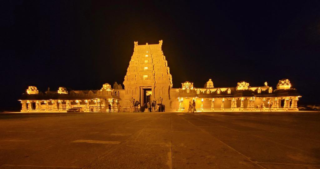 mp Santosh upload cliks by him of yadadri temple