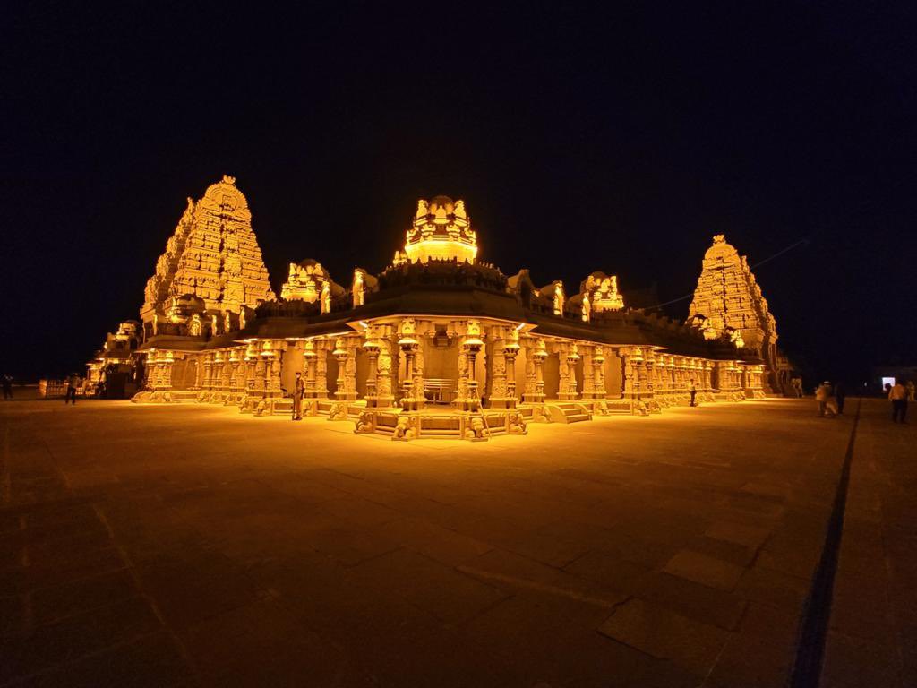 mp Santosh upload cliks by him of yadadri temple