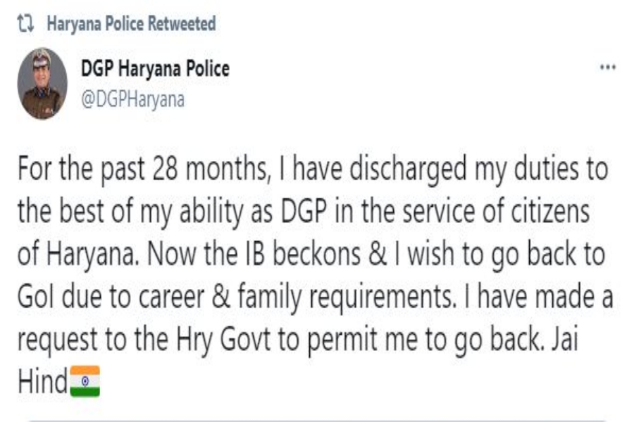 haryana dgp manoj yadav