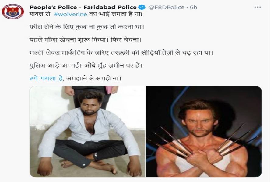 faridabad police tweets