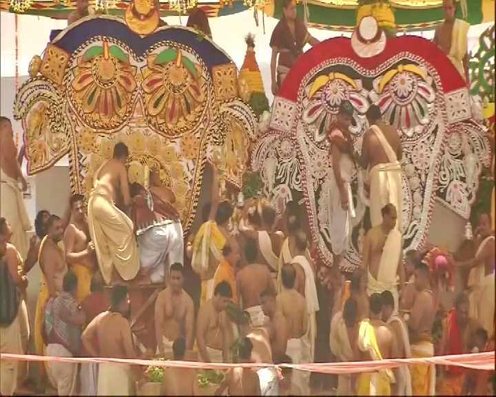 Grand bathing festival of Lord Jagannath held in Puri