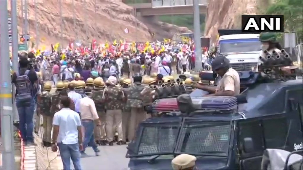 farmers protest