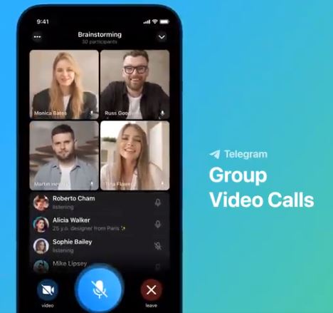 telegram  group video calling  new messaging animations  ടെലഗ്രാം  ഗ്രൂപ്പ് വീഡിയോ കോൾ  telegram messaging animations