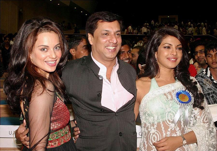 Kangana Ranaut with Madhur Bhandarkar and Priyanka Chopra