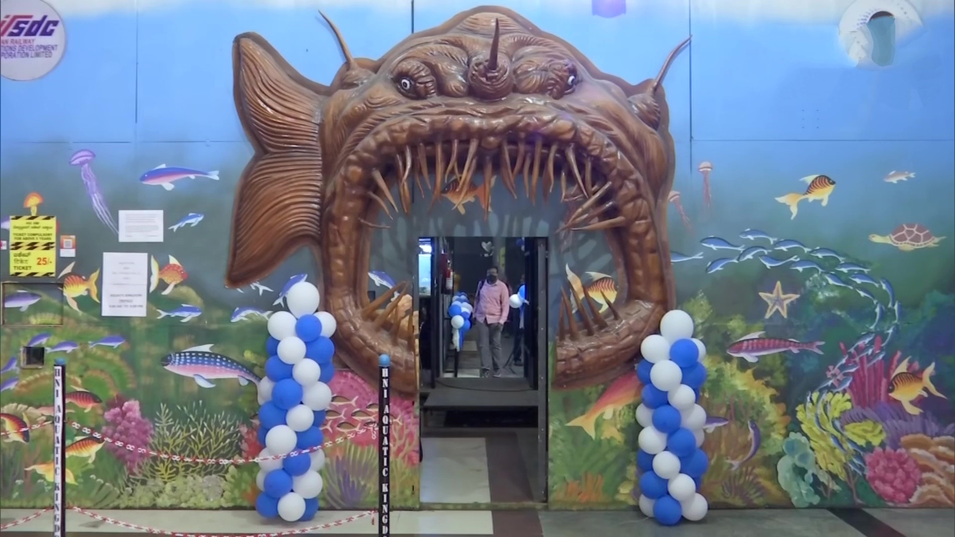 aquarium in Railway Station