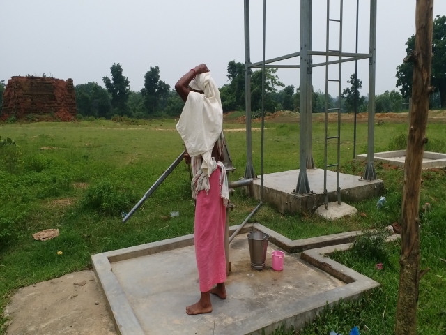 Solar pipe water tank useless in jamtara