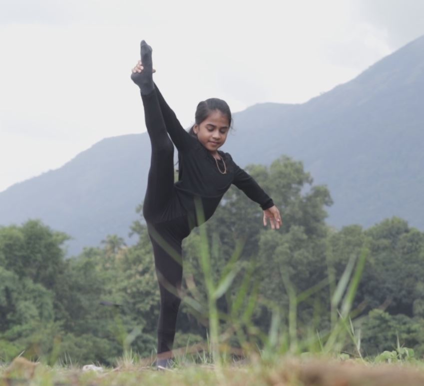 gymnastics made by children