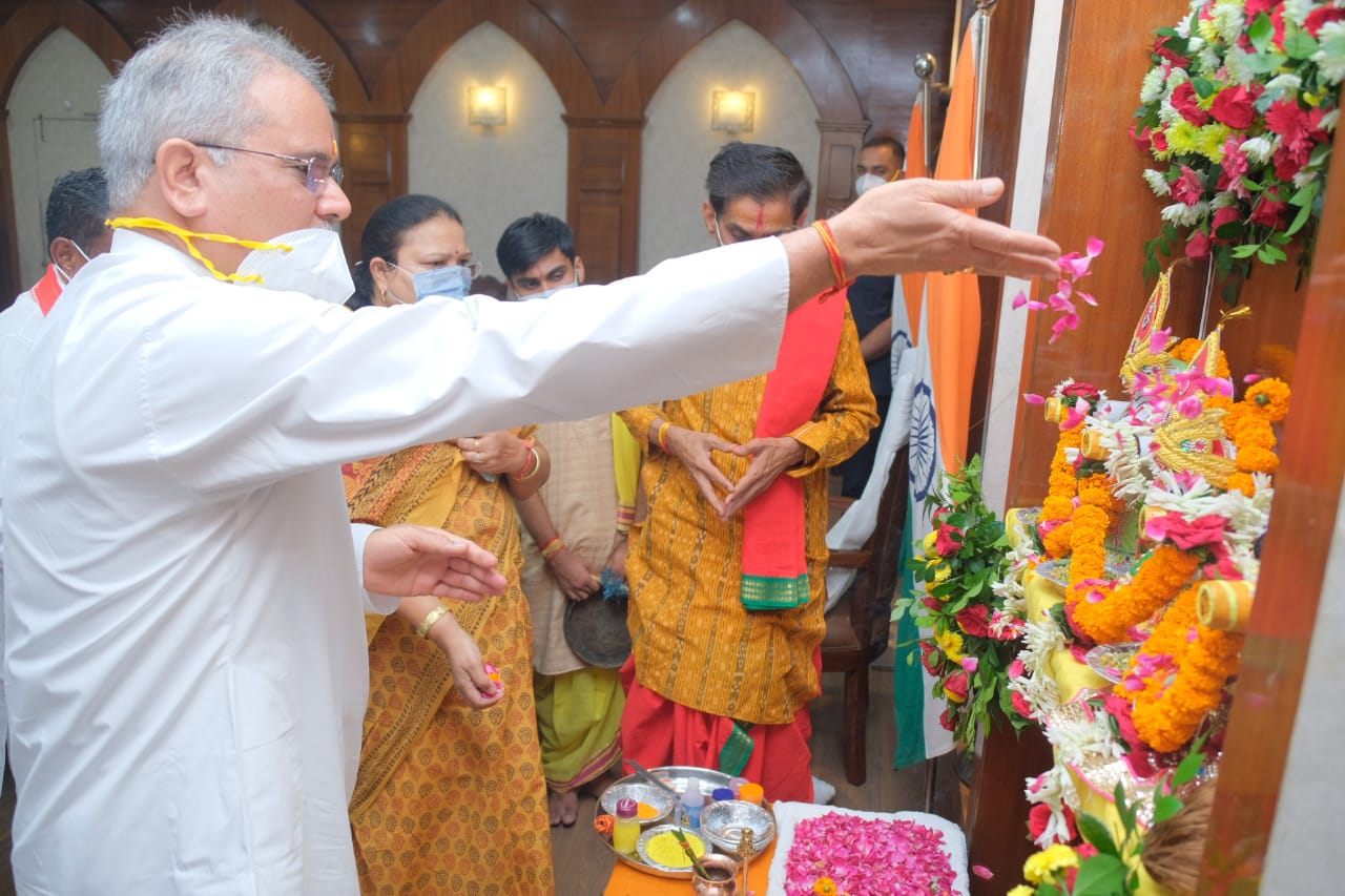 Chief Minister Bhupesh Baghel congratulated people of the state for the puri Jagannath Rath Yatra