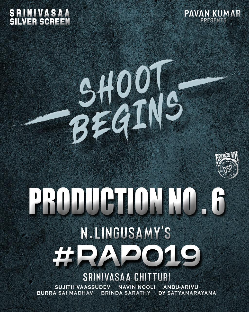 Akhil's Agent - RAPO19 Movies Shooting Starts