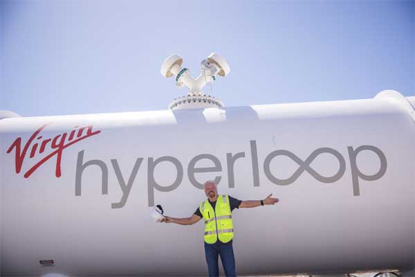 Richard Branson Hyperloop capsule