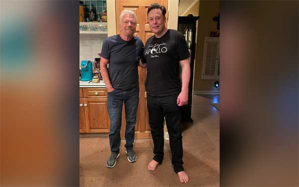 Richard Branson with Elon musk