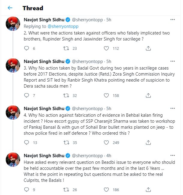 Navjot Singh Sidhu tweets