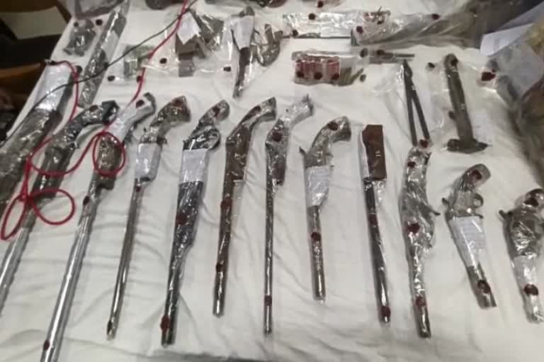 police took action against illegal weapons