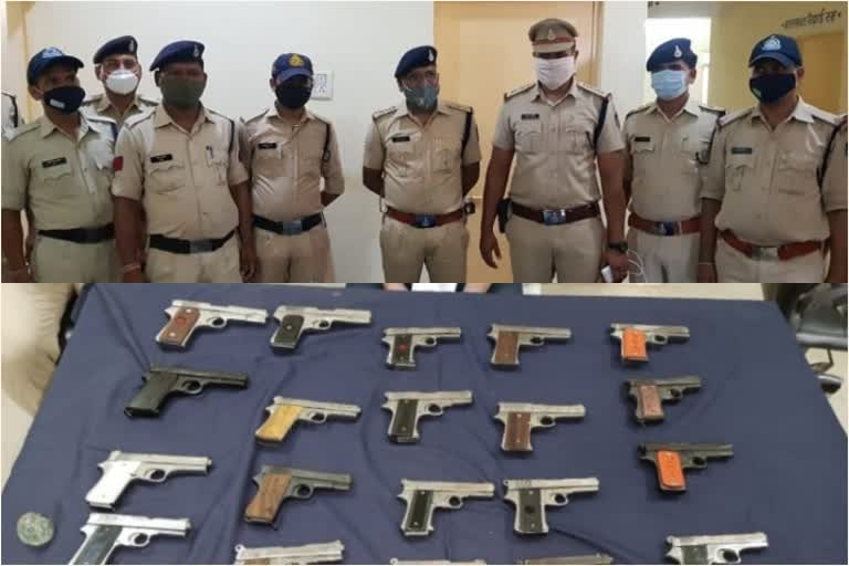 police took action against illegal weapons