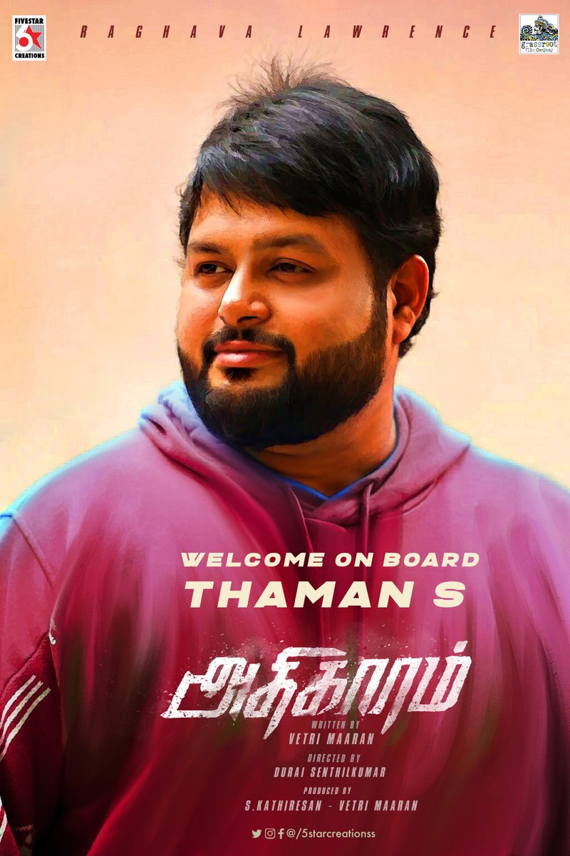 Taapsee Pannu's Production House Outsiders Films - Thaman as Adhigaram Movie Music Director