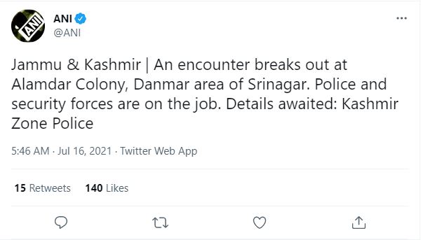 Encounter in srinagar