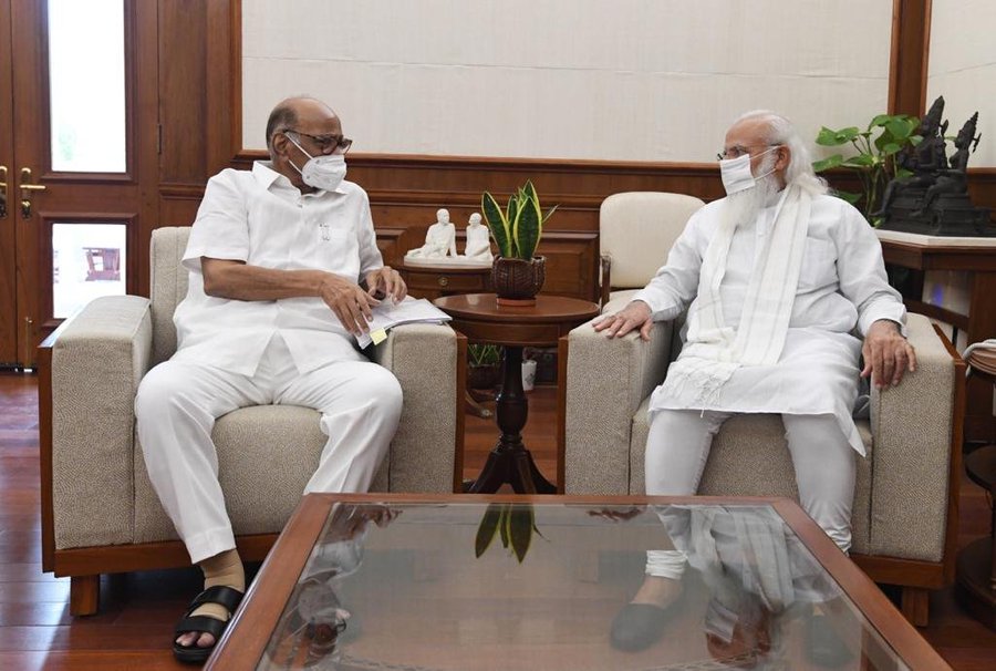 sharad pawar met prime minister modi