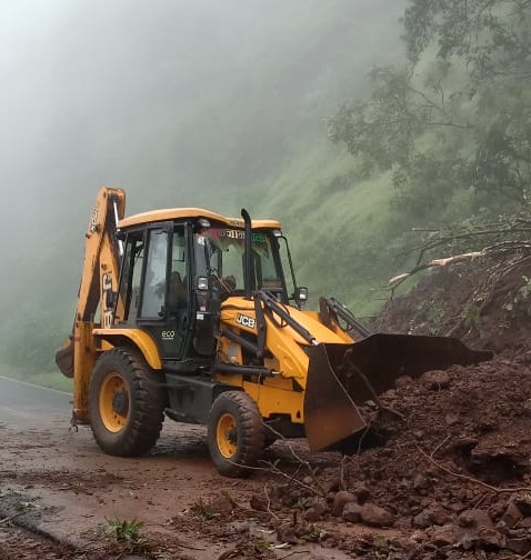 landslide in amba Ghat