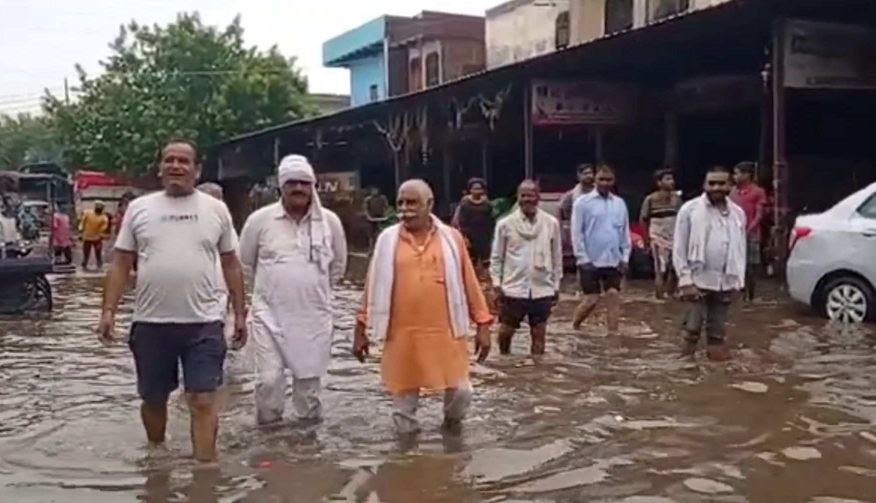 haryana-heavy-rain-water-logging-Faridabad