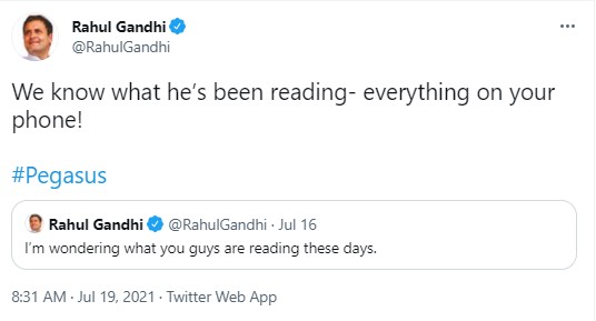 rahul gandhi tweet