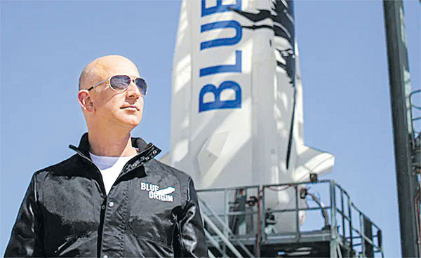 Jeff Bezos flying to space