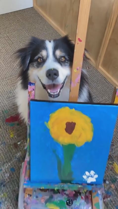 dog painting