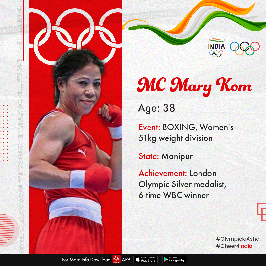 Tokyo olympics 2020, Day 3: boxing - mary kom - Fly weight round of 32