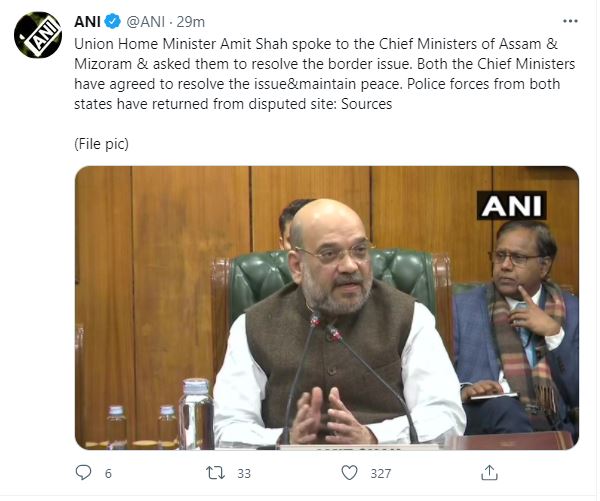 North-East News, Home Minister Amit Shah