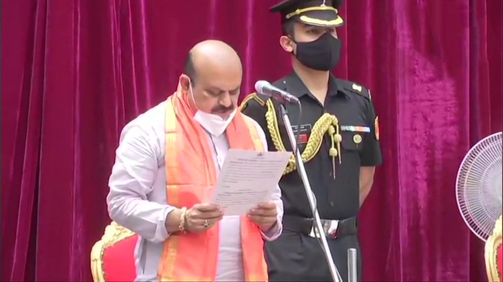 Basavaraj Bommai takes oath